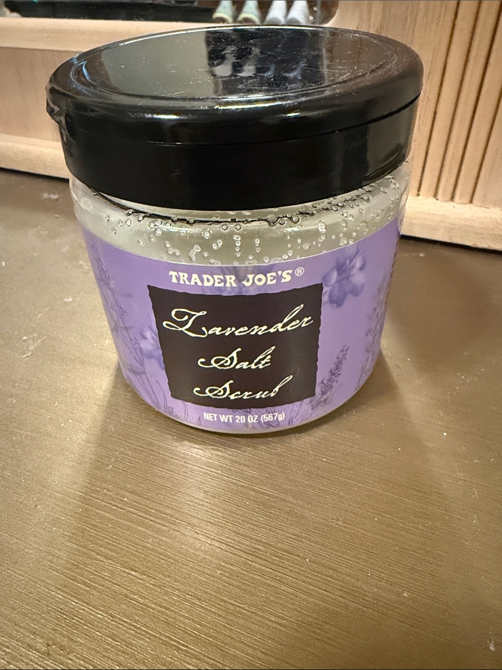 Trader Joe's Lavender Salt Scrub - Purple Exfoliating Body Scrub